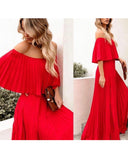 Vestido maxi rojo