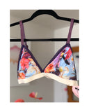 Bralette palmeras morado